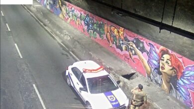 Câmeras da NitTrans flagram furto de cabos no túnel Raul Veiga e três homens são detidos pela Guarda Municipal