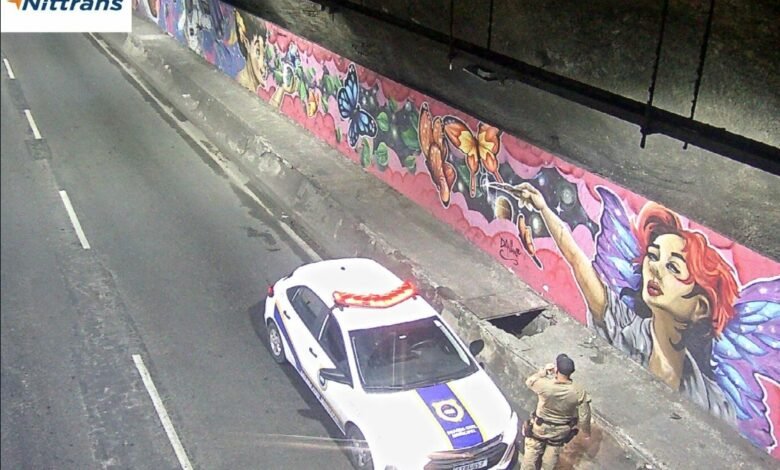 Câmeras da NitTrans flagram furto de cabos no túnel Raul Veiga e três homens são detidos pela Guarda Municipal