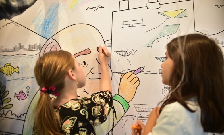 Nova expo do MAC transforma as paredes do museu em um grande livro de colorir – Prefeitura Municipal de Niterói