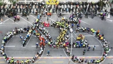 Bike Fest termina com pedalada e Bicicleta Humana