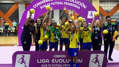 CT Niterói Joga em Rede sedia finais da Liga Evolución Sub-12 de futsal feminino e Brasil termina como vice-campeão