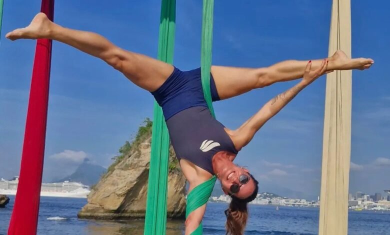 “Niterói de Todos os Ângulos” revela a força do tecido acrobático no Parque da Cidade – Prefeitura Municipal de Niterói