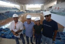 Prefeito Rodrigo Neves vistoria obra da Arena Niterói, que está na reta final – Prefeitura Municipal de Niterói