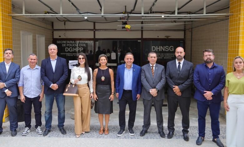 Prefeito Rodrigo Neves se reúne com secretários e representantes da Polícia Civil para vistoriar obras da Cidade da Polícia de Niterói