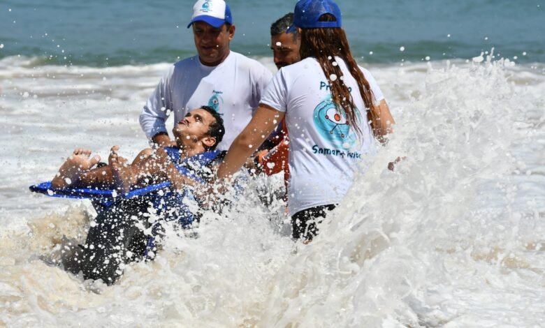 Praia Sem Barreiras promove edição especial com visita da secretária nacional dos Direitos da Pessoa com Deficiência