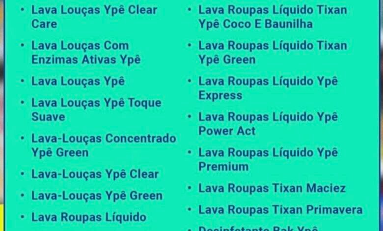 Secretaria de Saúde de Niterói alerta população sobre recolhimento de produtos da marca Ypê – Prefeitura Municipal de Niterói